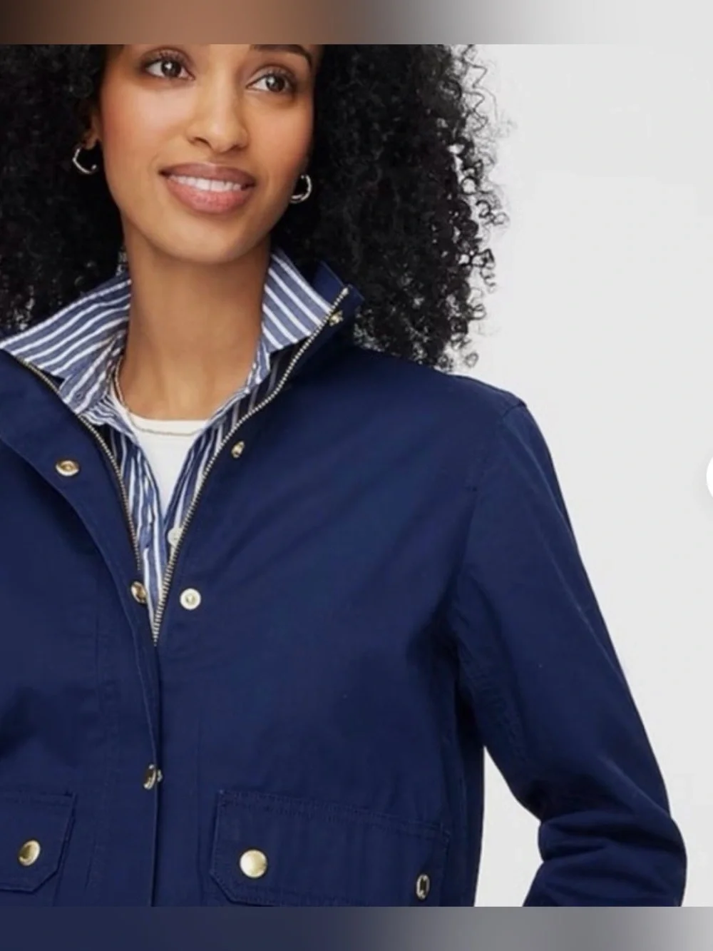 J. Crew Twill Utility Jacket Sz M
